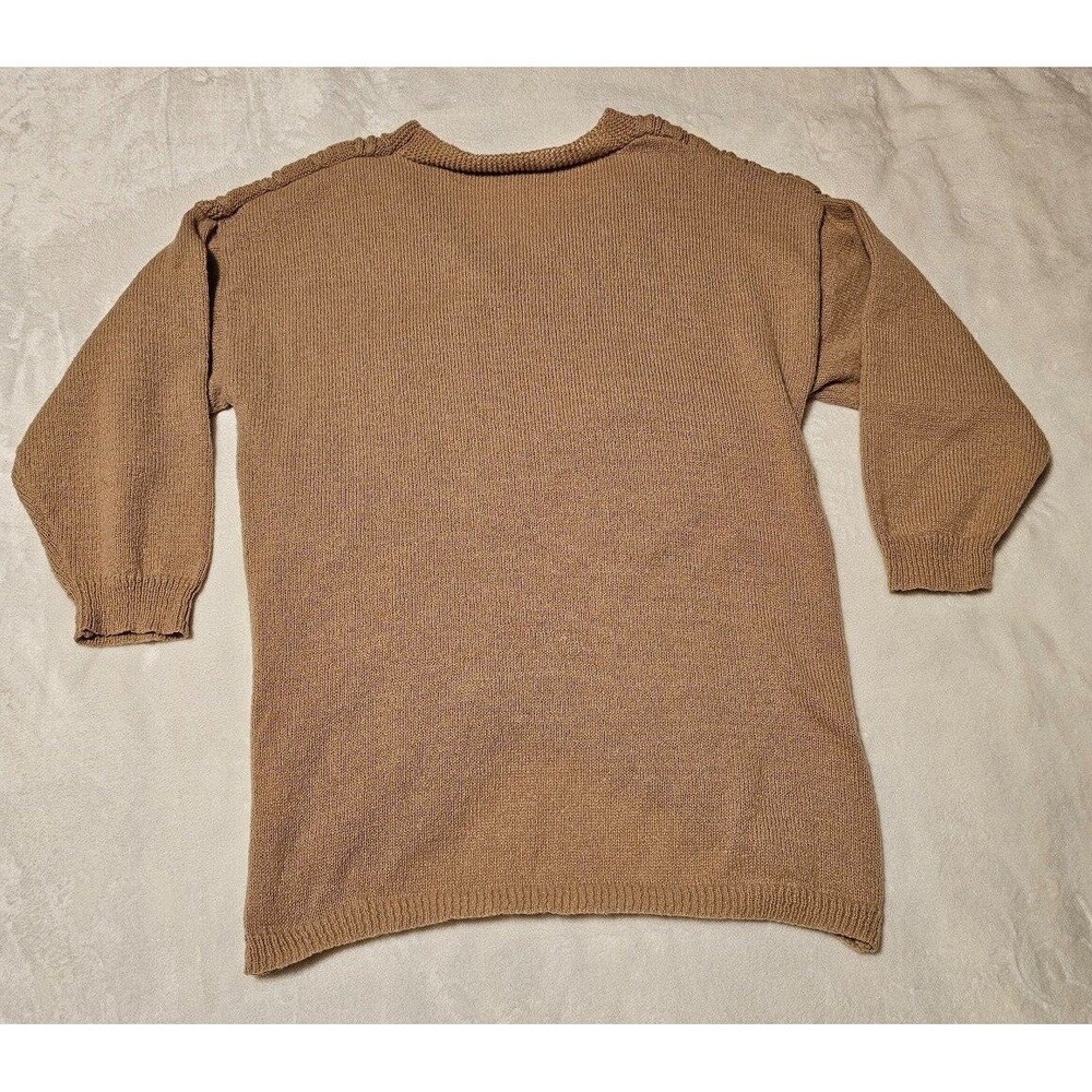 Stylish Boho Cross Front Sweater XL 100% Polyester - Picture 2 of 7